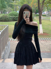 Karina Black Bandage Dress