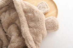 Wonhee Bear Ears Plush Coat