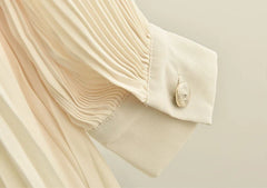 Lisa Pleated Long Dress