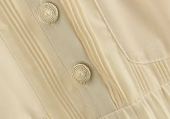 Lisa Pleated Long Dress