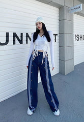 Lisa Striped Denim Jeans