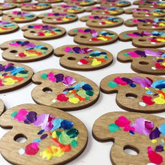 Taehyung Multicolor Paint Palette Brooch
