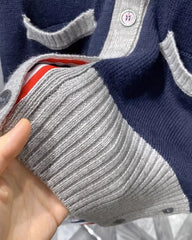 Jisung Navy Detail Cardigan