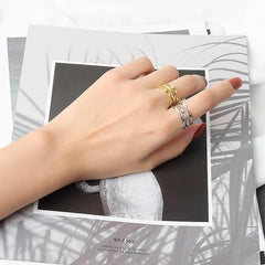Seungmin Silver Wave Ring