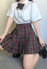 Liz Plaid School Skirt