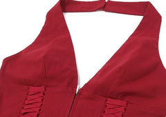 Jennie Lace-Up Halter Top