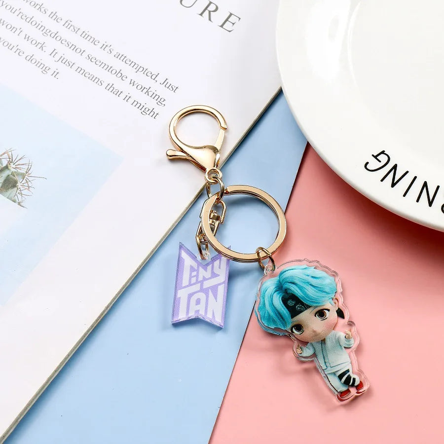 BTS Inspired K-Pop Acrylic Keychain