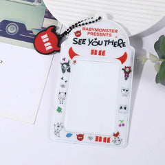 MonsterFrame™ BABYMONSTER Cartoon Photocard Keychain