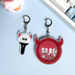 BABYMONSTER Cartoon Acrylic Pendant Keychain
