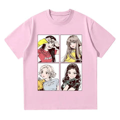 BLACKPINK “JUMP 2025” Pink Y2K Graphic Tee