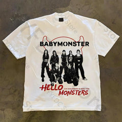 BABYMONSTER “Hello Monsters” World Tour Retro Tee