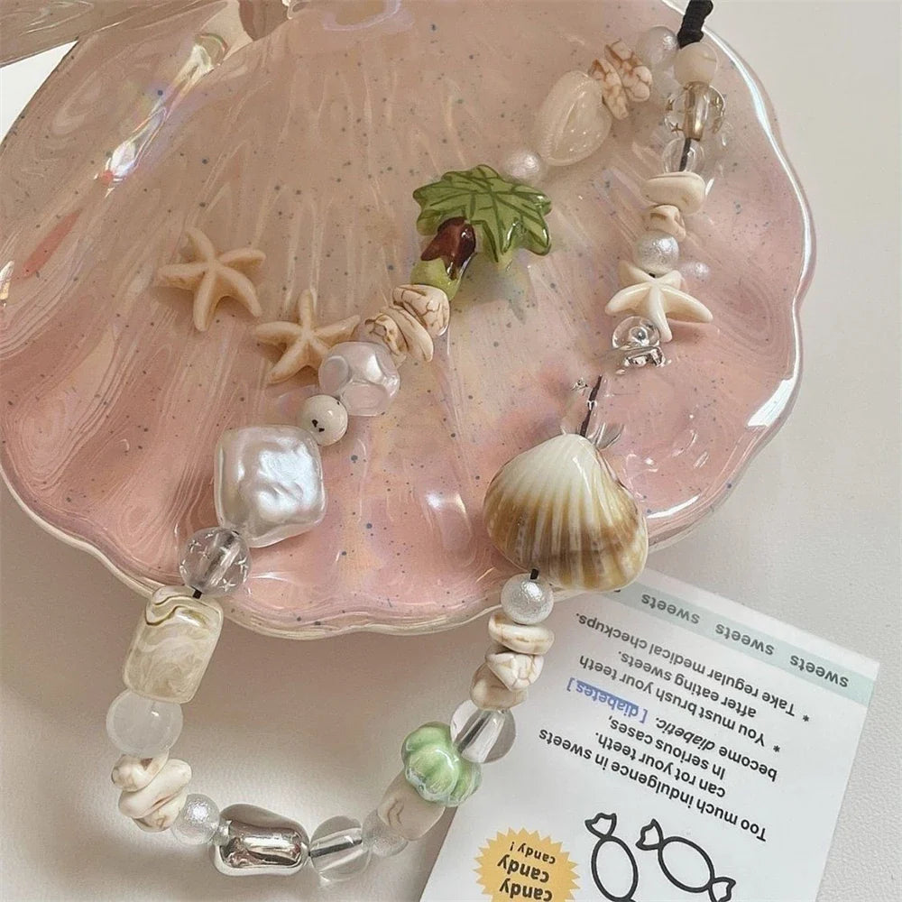Coconut Starfish Phone Charm