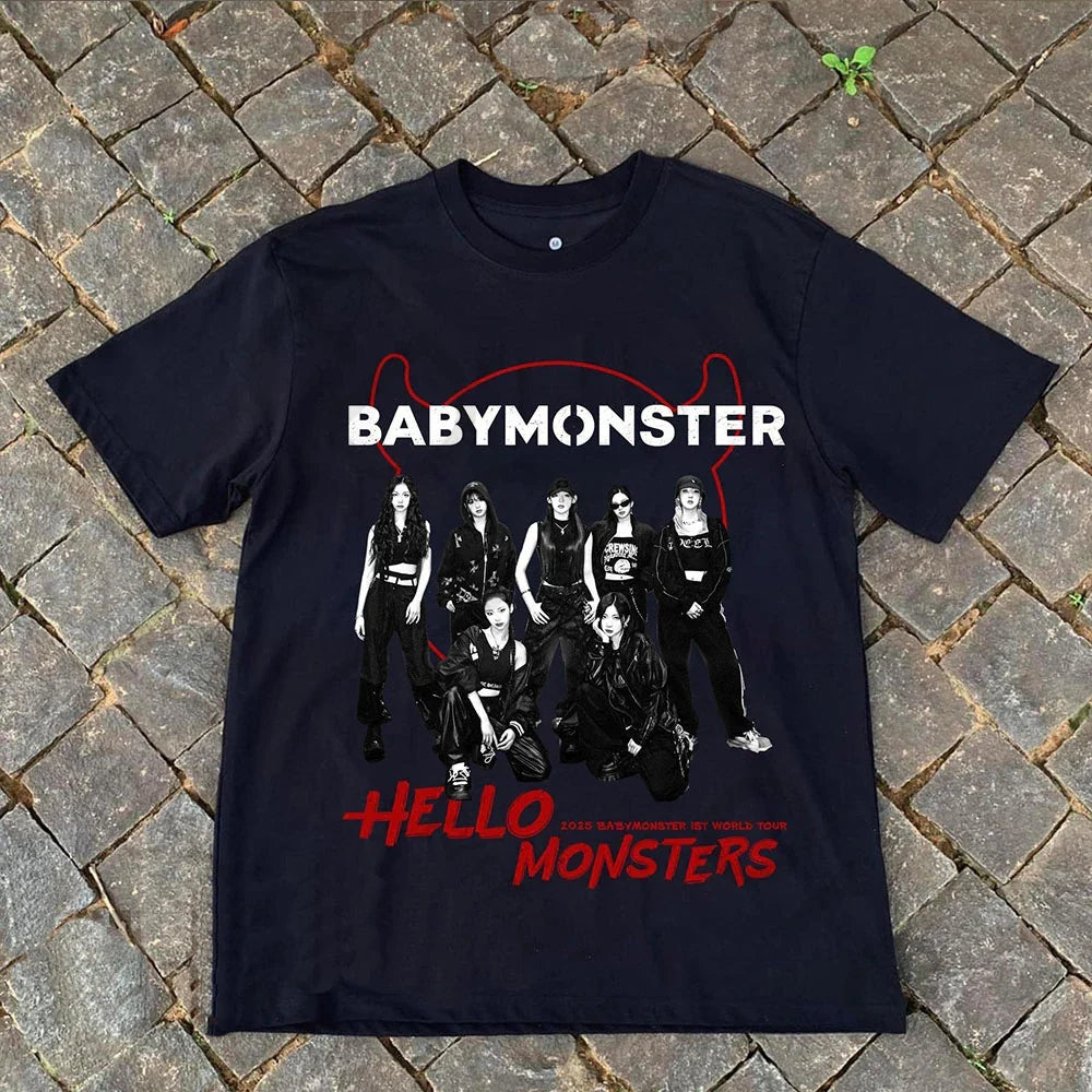 BABYMONSTER “Hello Monsters” World Tour Retro Tee