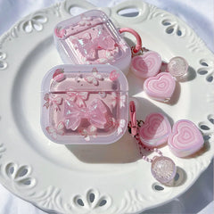 Crystal Butterfly Pink AirPods Case