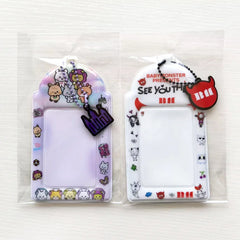 MonsterFrame™ BABYMONSTER Cartoon Photocard Keychain