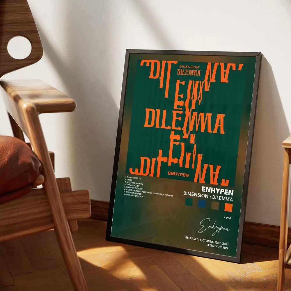 ENHYPEN “E-ENHYPEN” Album Canvas Wall Art Poster
