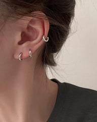 RM Silver Mini Loop Earrings