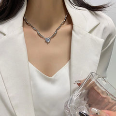 LeeKnow Silver Heart Chain
