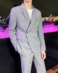 Soobin Asymmetrical Suit Jacket
