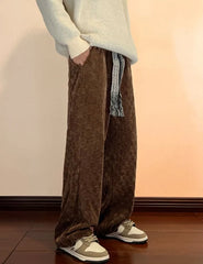 Suga Mocha Checkered Corduroy Pants