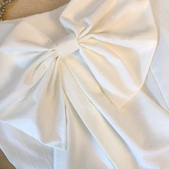 Pharita Bow Accent Cropped Top