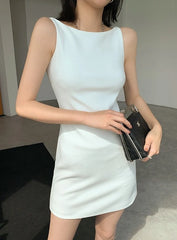 Haerin Ivory Casual A-Line Dress