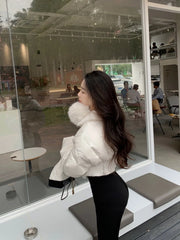 Jisoo Corset Puffer Jacket