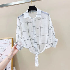 Hyunjin Grid Text Shirt