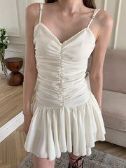 Wonyoung Irregular Hem Ruched Dress