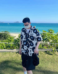 Taehyung Ivory Large Floral Shirt