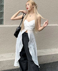 Karina Long Flowy Sling Top