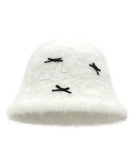 Ningning Mini Bow Fur Hat