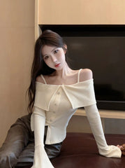 Liz Off-Shoulder Knit Top