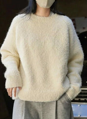 Jin Ivory Plush Knit Sweater