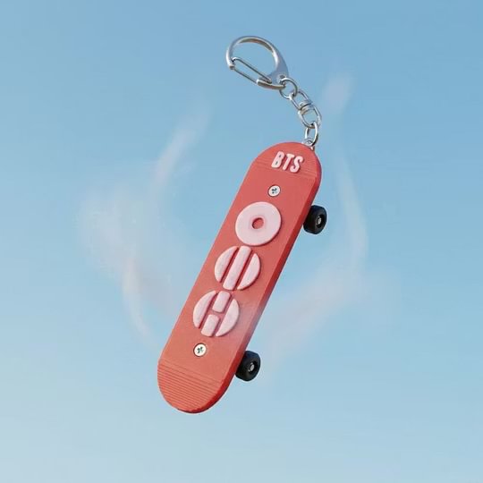 BTS Arirang World Tour Inspired Skateboard Keychain