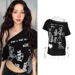 Karina Gothic Print T-Shirt