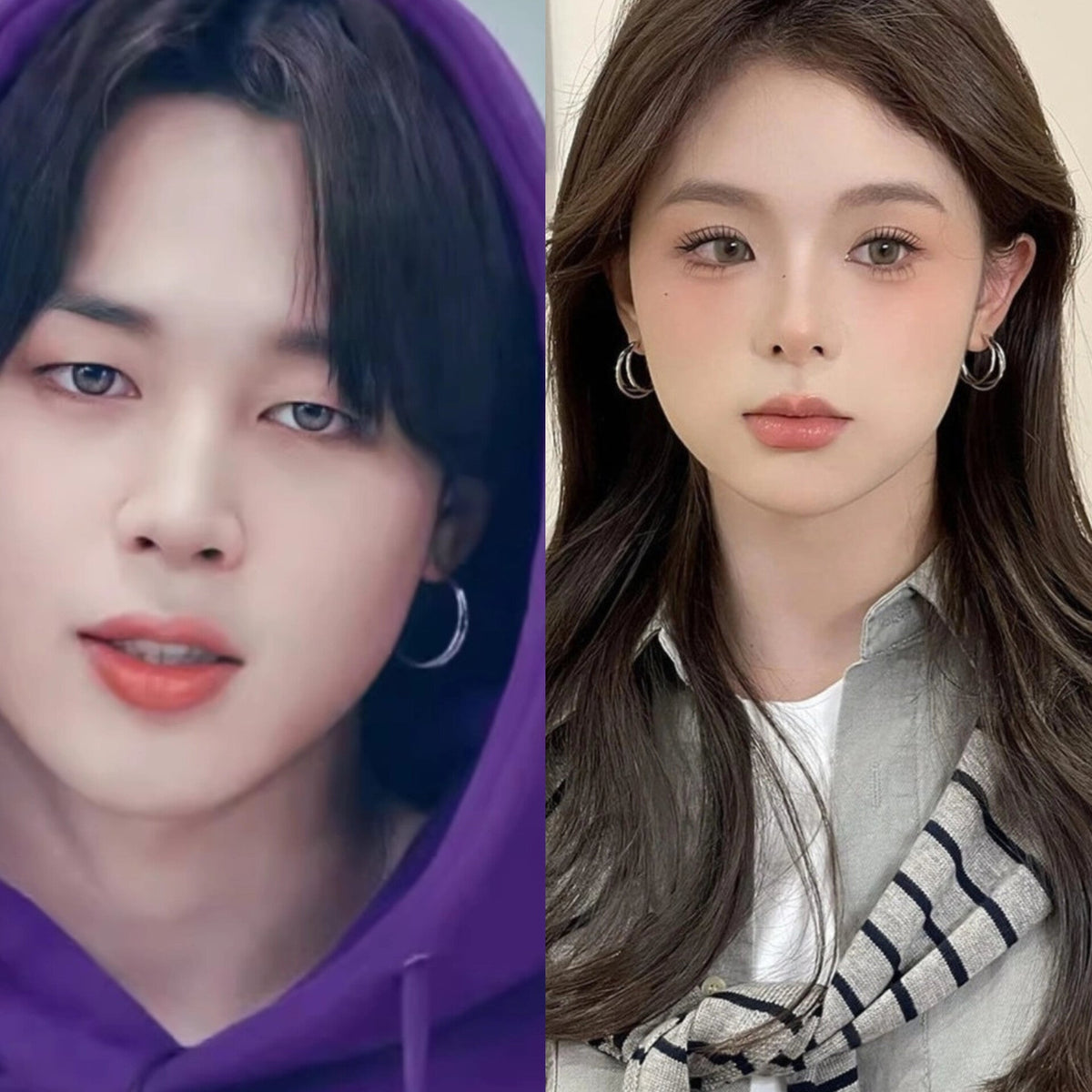 Jimin Silver Triple-Loop Earrings