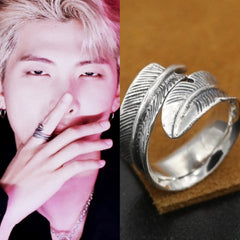 RM Silver Feather Ring