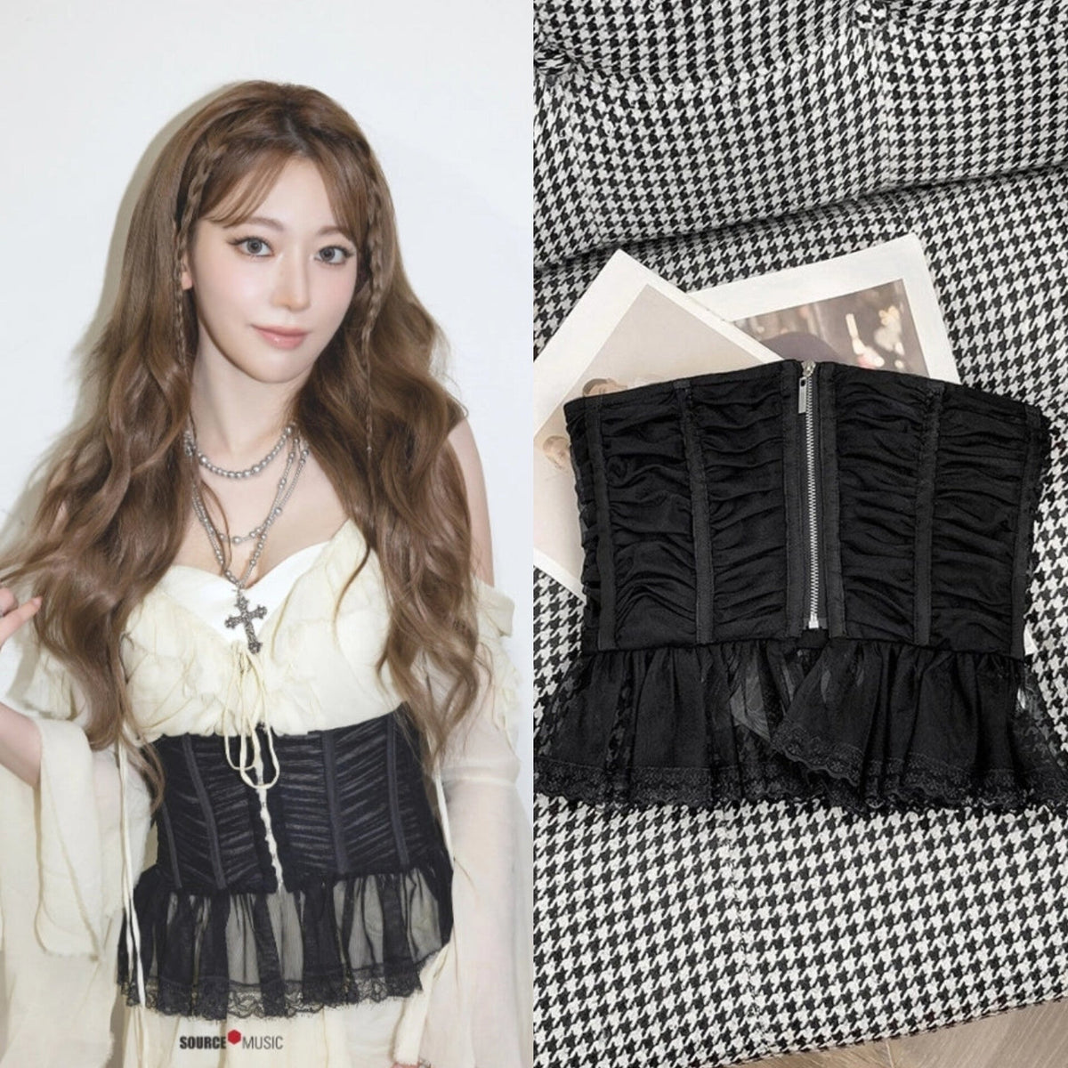 Sakura Lace Tube Top