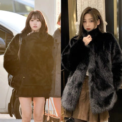 Chaewon Fur Coat