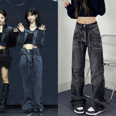 Karina Splicing Deconstructed Jeans
