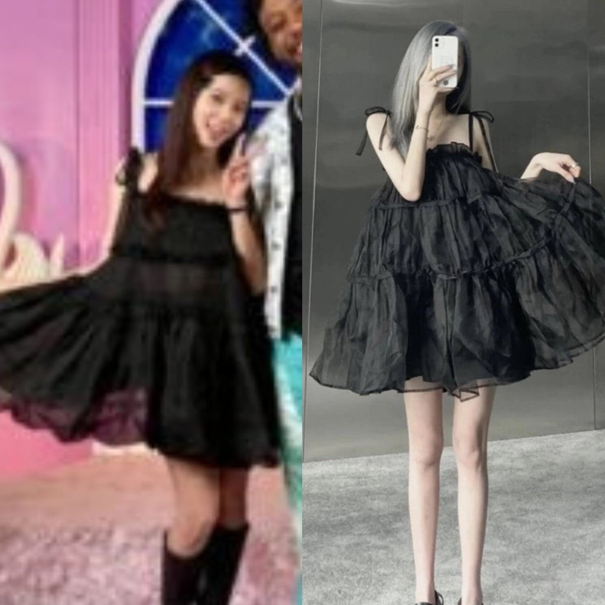 Jisoo See-Through Doll Dress