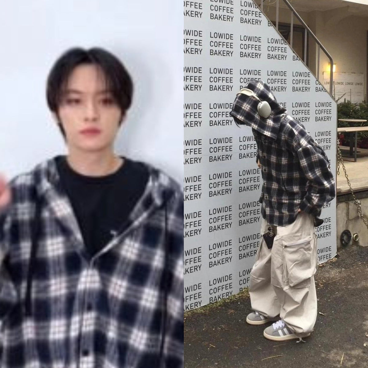 LeeKnow Plaid Hooded Shirt