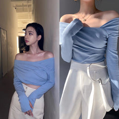 Karina Oblique Shoulder Top