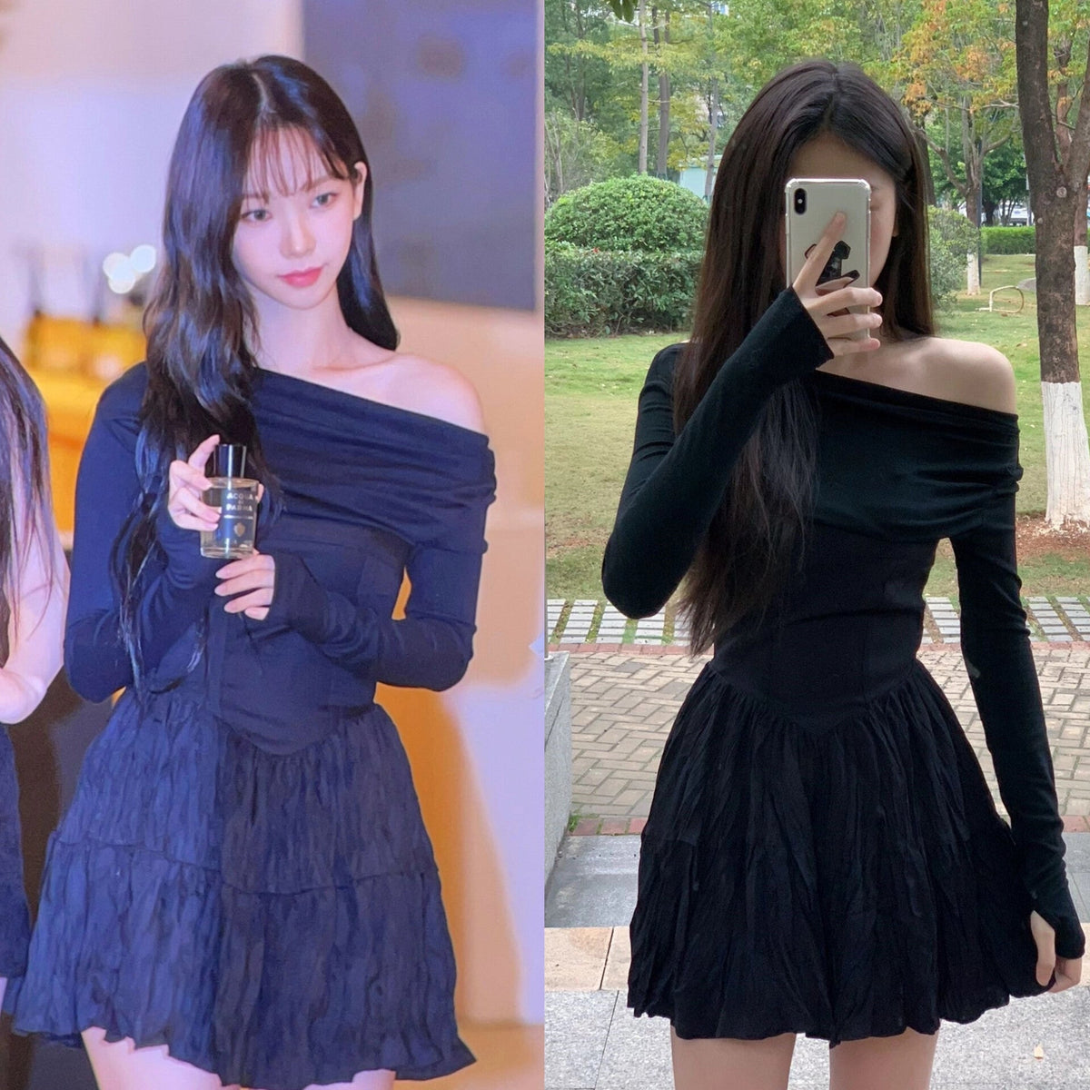 Karina Black Bandage Dress