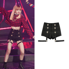 Lisa Leopard Strap Shorts
