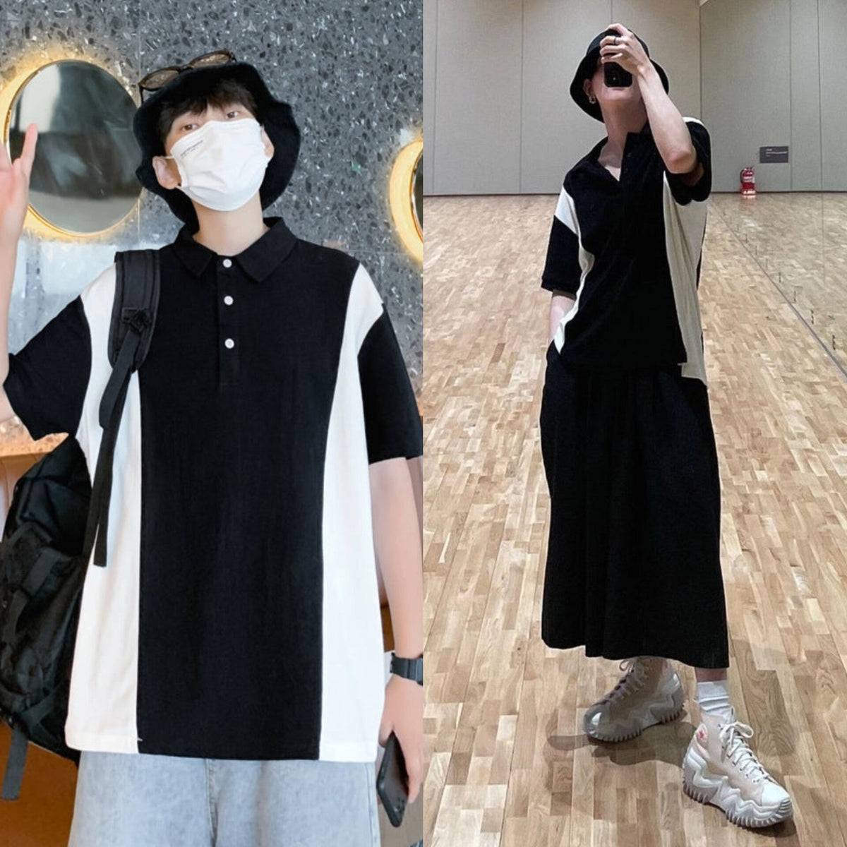 Yeonjun Loose Polo Shirt