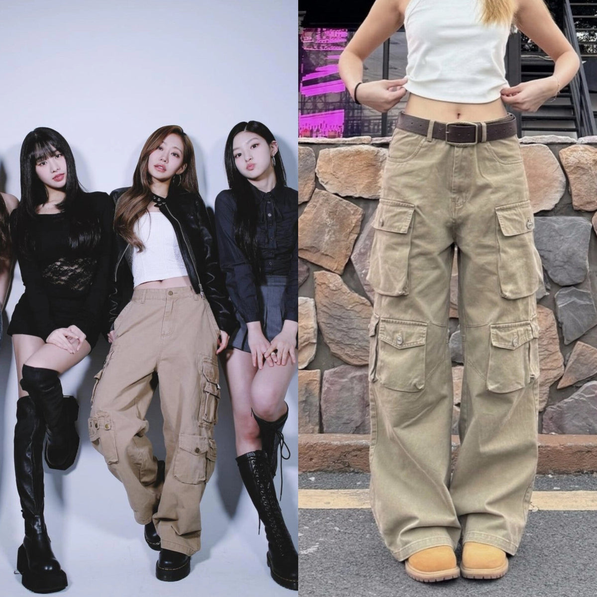 Julie Wide-Leg Cargo Pants