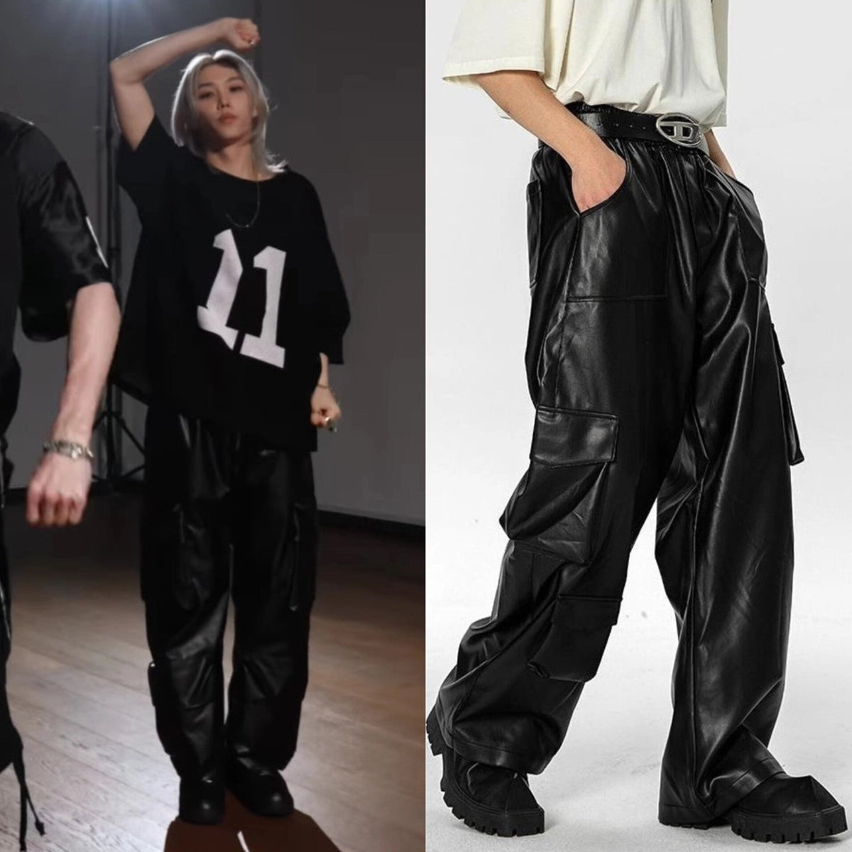 Felix Multi-Pocket Leather Pants