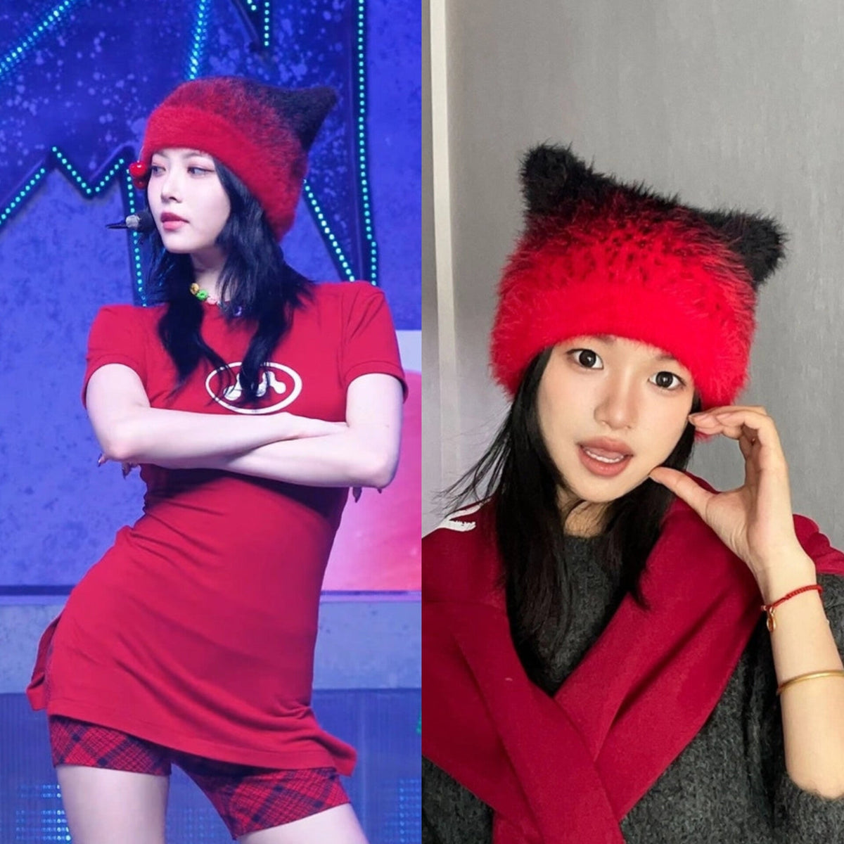 Eunchae Gradient Cat Hat